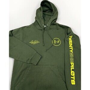 Twenty One Pilots Hoodie Mens Medium Green The Bandito Band Tour 2019 Sweatshirt